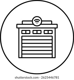 Smart Garage vector icon. Can be used for printing, mobile and web applications.