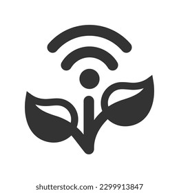 Smart garden icon, Vector Graphics