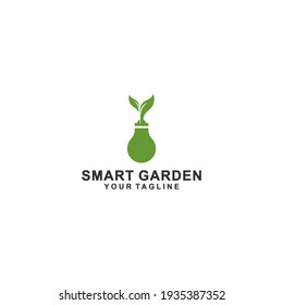 smart garden logo that reflects intelligence in gardening
