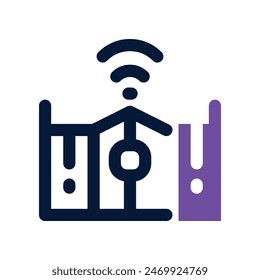 smart gate icon. vector dual tone icon for your website, mobile, presentation, and logo design.