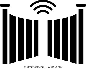 Smart Gate vector icon. Can be used for printing, mobile and web applications.