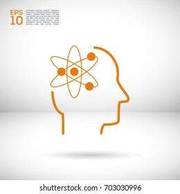 smart genius line vector icon