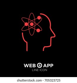 smart genius line vector icon