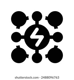 smart gird icon. vector glyph icon for your website, mobile, presentation, and logo design.