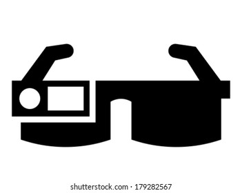 glasses with camera and screen