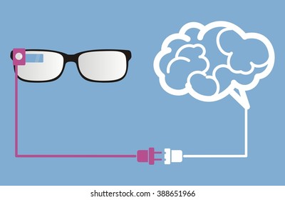 smart glasses connect to brain 