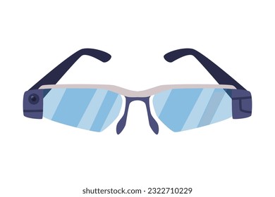 Smart Glasses as Future Technology Device Vector Illustration