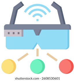 Smart Glasses Icon Element For Design