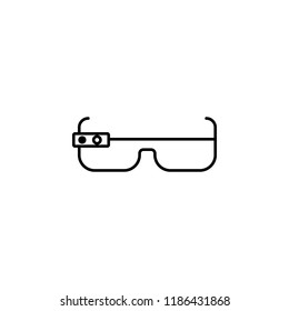 Smart glasses icon. Element of future technology icon for mobile concept and web apps. Thin line Smart glasses icon can be used for web and mobile