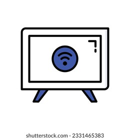 Smart Glasses icon. Vector stock illustration.