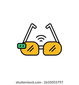 Smart Glasses Icon vector stock illustration