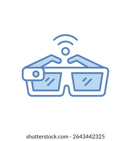 Smart Glasses Icon vector stock illustration