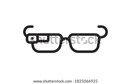 Smart glasses icon vector. Trendy flat smart glasses icon from future technology collection isolated on white background. Vector illustration can be used for web and mobile graphic design, logo, eps10