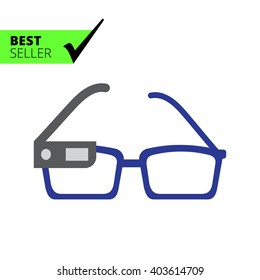 Smart glasses on spectacles
