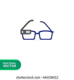 Smart glasses on spectacles
