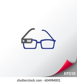 Smart glasses on spectacles