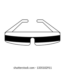 smart glasses technology in black and white