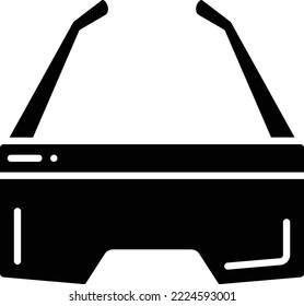 Smart Glasses vector icon. Can be used for printing, mobile and web applications.