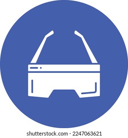 Smart Glasses vector icon. Can be used for printing, mobile and web applications.