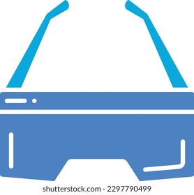 Smart Glasses vector icon. Can be used for printing, mobile and web applications.