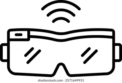 Smart Glasses vector icon. Can be used for printing, mobile and web applications.