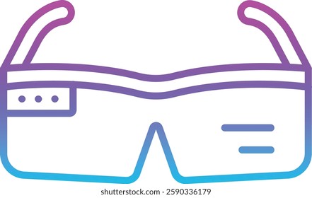 Smart Glasses vector icon. Can be used for printing, mobile and web applications.