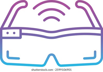 Smart Glasses vector icon. Can be used for printing, mobile and web applications.