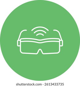 Smart Glasses vector icon. Can be used for printing, mobile and web applications.