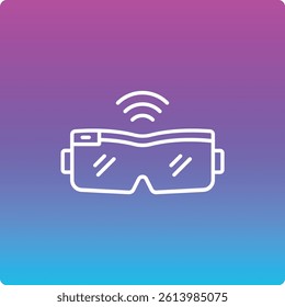 Smart Glasses vector icon. Can be used for printing, mobile and web applications.