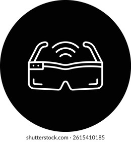 Smart Glasses vector icon. Can be used for printing, mobile and web applications.
