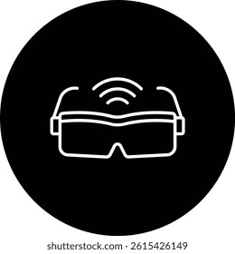 Smart Glasses vector icon. Can be used for printing, mobile and web applications.