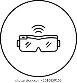Smart Glasses vector icon. Can be used for printing, mobile and web applications.