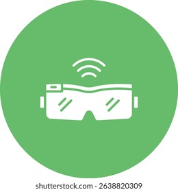 Smart Glasses vector icon. Can be used for printing, mobile and web applications.