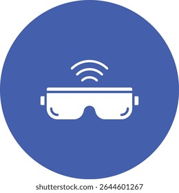 Smart Glasses vector icon. Can be used for printing, mobile and web applications.