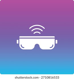 Ícone de vetor de Óculos Inteligentes. Pode ser usado para impressão, aplicativos móveis e da Web.