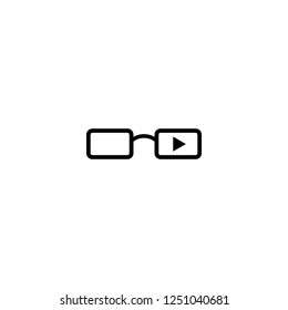 smart Glasses vector icon. smart Glasses sign on white background. smart Glasses icon for web and app