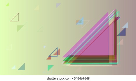 smart glow among card, triangle into talented decoration.