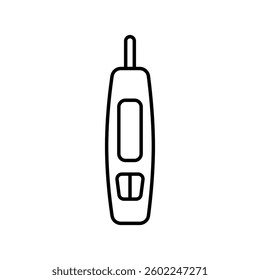smart glucose meter black line icon for digital and print projects.  Minimal clean icons for apps and websites. Modern simple icons for UI UX and branding