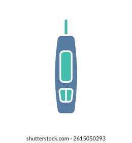 smart glucose meter color flat icon for digital and print projects.  Minimal clean icons for apps and websites. Modern simple icons for UI UX and branding
