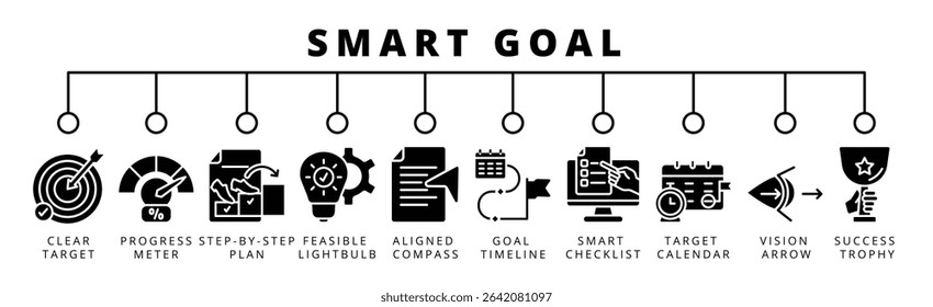 Smart Goal banner web icon