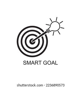 smart goal icon , business icon