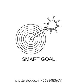 smart goal icon , business icon