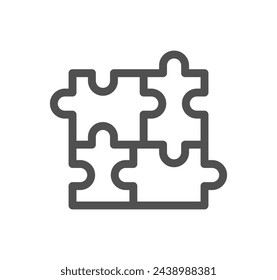 Smart goal setting related icon outline and linear vector.	
