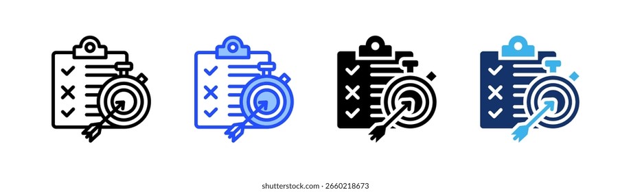 Smart Goals Icon Collection With Multiple Styles