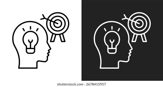 Smart Goals icon of a flat style vector