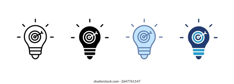 Smart Goals Icon Set Multiple Style Collection