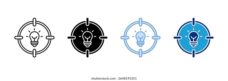 Smart Goals Icon Set Multiple Style Collection