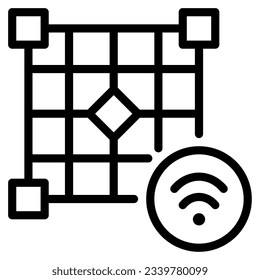 Smart grid Icon can be used for uiux, infographic, etc