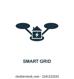 Smart Grid icon. Premium style design from urbanism collection. UX and UI. Pixel perfect smart grid icon for web design, apps, software, printing usage.