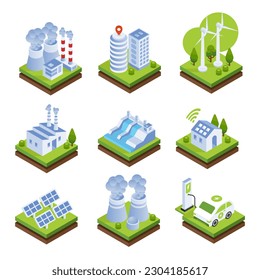 Redes eléctricas inteligentes y la cuadrícula en la ilustración de la evolución